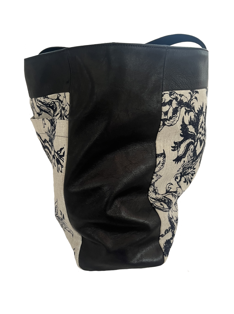 The Floral Linen Black